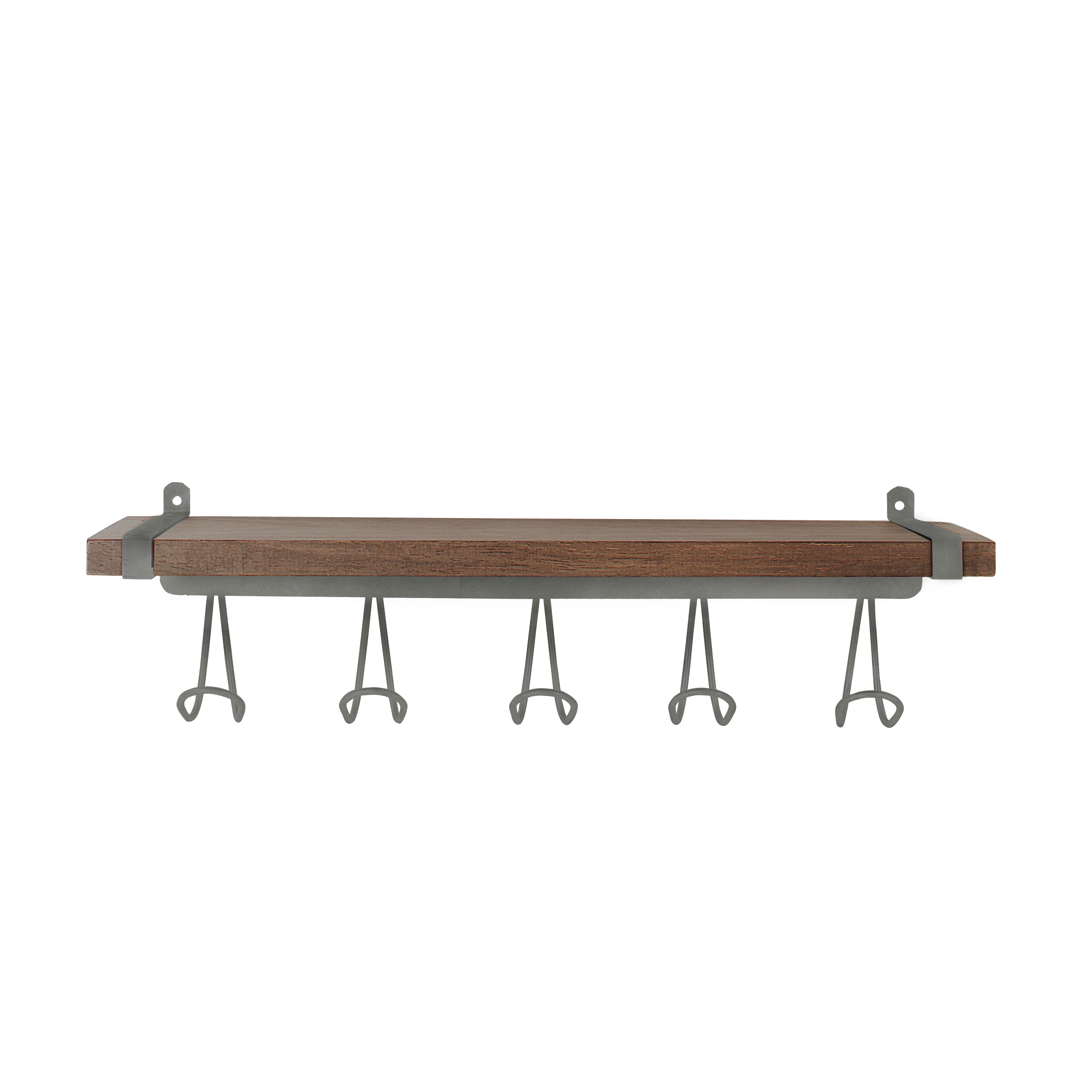 Wall Mounted Shelf with Utility Hooks - Image 3