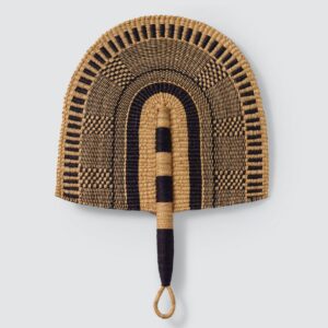 Artisan Natural Fiber Wall Fan in Natural