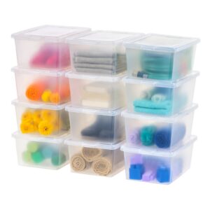 Clear Stackable Underbed Sliding Storage Box 17 Quart 12