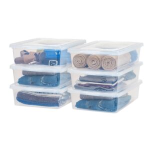 Clear Stackable Underbed Sliding Storage Box 28 Quart 6
