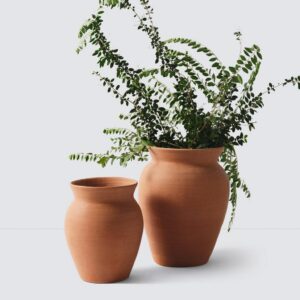 Refined Relaxed Stoneware Decorative Planter