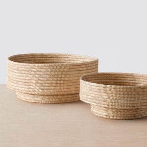 Refined Soft Woven Serving Bowl