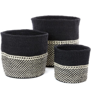 3-Piece Woven Sisal Storage Baskets