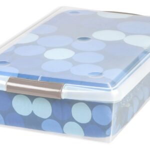 Clear Underbed Sliding Storage Box 40 Quart