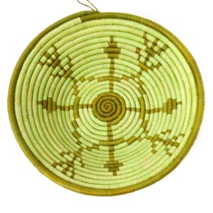 Green Meadow Coiled Raffia Basket