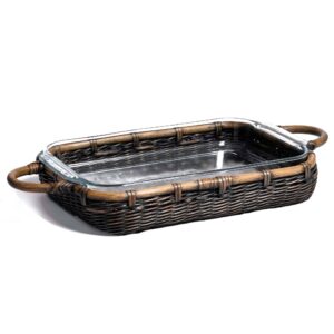Structured Wicker Casserole Basket