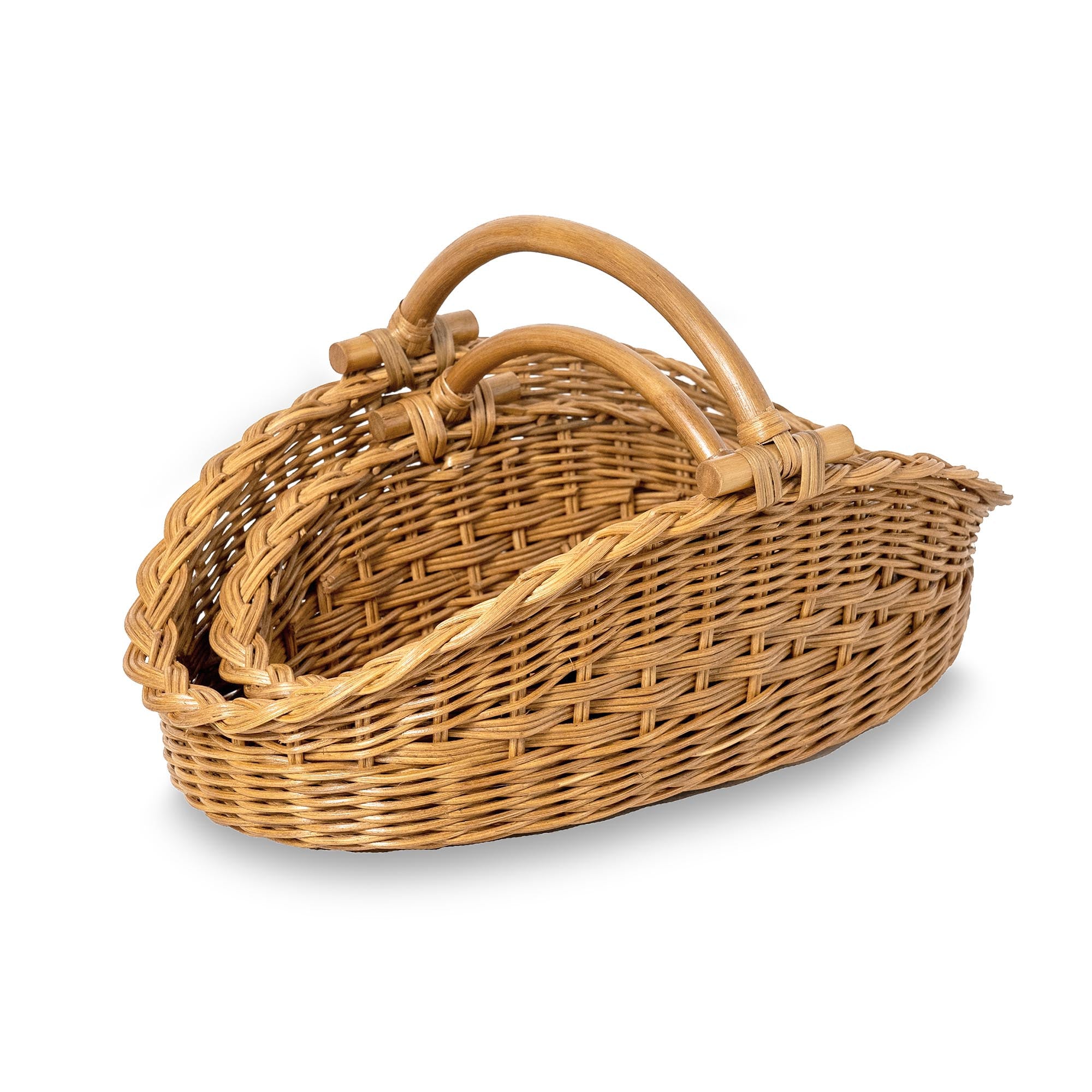 Wicker Gathering Basket with Practical Detail - Image 10