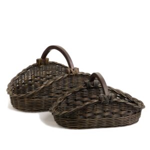 Wicker Gathering Basket with Practical Detail